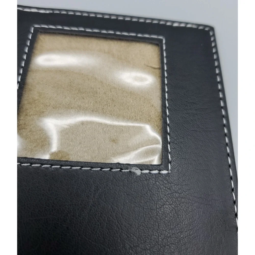 Alicia Klein Executive Mousepad Black Faux Leather‎ Embossed AMD Vision Logo AK3